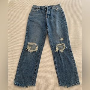 Pacsun distressed straight leg jean